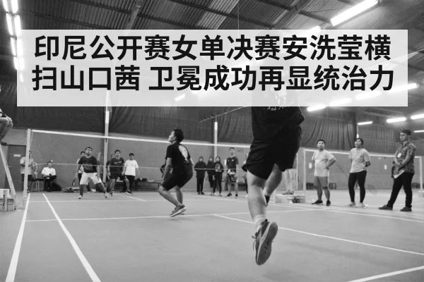 badminton match action shot